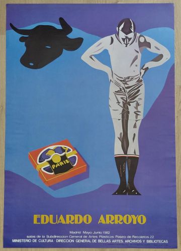 Cartel original. Eduardo Arroyo.